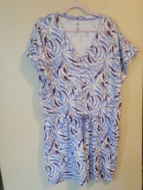 Women’s Light Purple V-Neck Casual Dress
